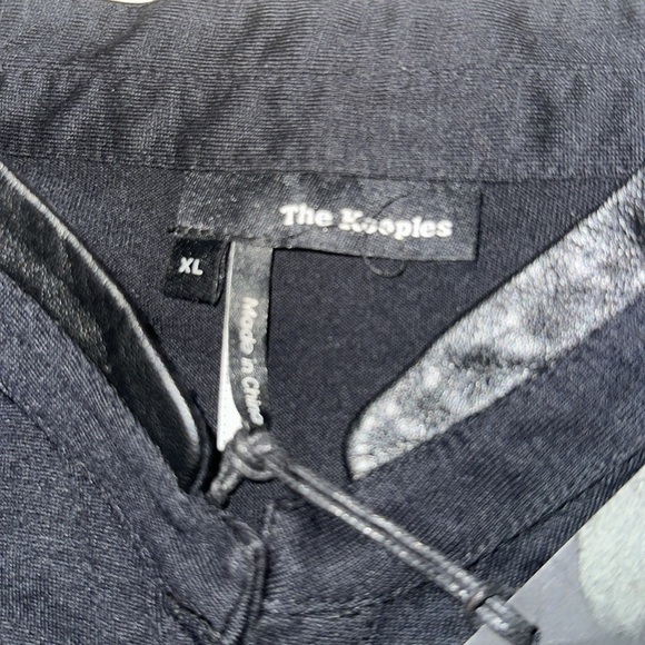 The Kooples Wool T Shirt with Tunisian neckline & stand up collar Sz. XL - Picture 7 of 7